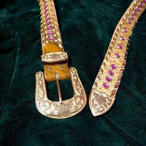 Cowhide Western Bling Belt ***MAKE AN OFFER***